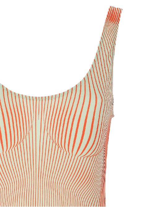 The pinstripe body morphing swimsuit JEAN PAUL GAULTIER | 25/33-F-MB022J5714216